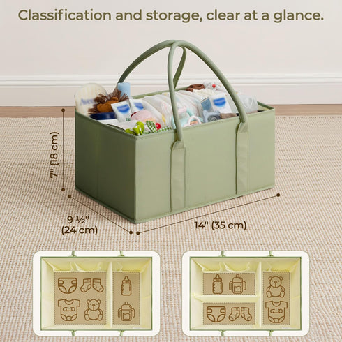 GRANNY SAYS Baby Diaper Caddy Organizer, Baby Bag for Diapers and Baby Wipes, Nurse Baskets for Changing Table, Car