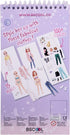 Sticker Dress Up Activity Book for Kids, Learn Fashion Design with Stickers and Guides, Gift for Girls
