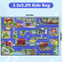 Capslpad Kids Rug Educational Play Rug, 5.2'x3.3' Traffic Road Kids Play Car Mat for Playroom and Nursery Room Decor