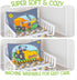 Set 4-Piece Sets Todays Kids Under Construction Toddler Bedding for Boys - Toddler Bed Comforter for Boys, Reversible