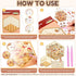 Krttwwx 20 Sets 3D DIY Sticker Scene Collection Book for Kids Adults Cute Make Your Own Shop House Stickers for Gifts