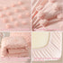Set 4-Piece Set Toddler Bedding for Girls Pink Jacquard Pom Pom Tufts Bohemian Boho Tufted Dots Crib Toddler Comforter