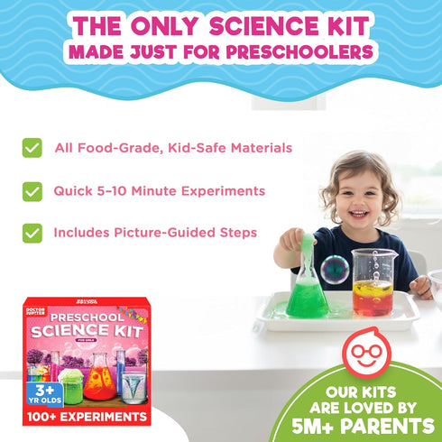 3-5 3-4-5 100+ Doctor Jupiter Preschool Science Kit for Girls Ages | Toddler Learning Activities, Birthday Gift Ideas