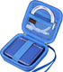 Canboc Carrying Case for RG35XXSP Handheld Game Console - Blue Storage Box with Mesh Pocket for Cable