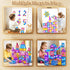 PEADUCK 50PCS Set 4-8, 3-5 Magnetic Tiles Educational Toys, Magnetic Blocks Building with Marbles Run for Kids Ages