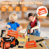 Set Set 49 3-8, Toddler Tool & Kids Tool PCS with Electric Drill, Portable Storage Bag & Adjustable Belt - Construction