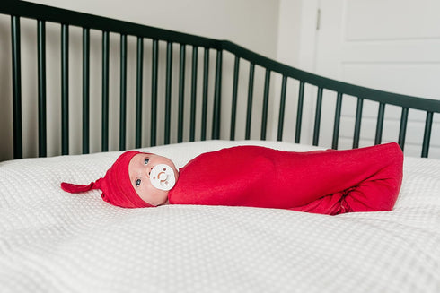 Copper Pearl Extra Large Knit Baby Swaddle - Mara Design