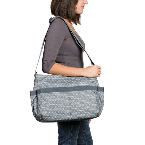 Lassig Stylish Tiles Grey Marv Shoulder Diaper Bag by