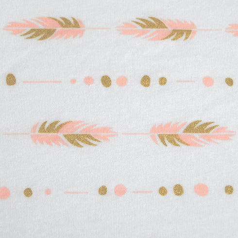 TL Care Printed 100% Cotton Knit Fitted Contoured Changing Table Pad Cover, Compatible with Mika Micky Bassinet,
