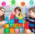 Magnetic Tiles Building Blocks for 3-8 Years Old Boys Girls, Colorful Magnet Stacking Toys Birthday Gift for Kids