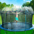 Bobor Trampoline Sprinkler for Kids, Outdoor Backyard Water Park Fun Summer Water Sprinkler Toys (Black, 39ft)