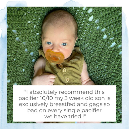 (0-6 100% Simply Rubber Pacifiers - Preemie - Shorter Nipple (Less Gagging) - Small Newborn mos) - Breastfed Babies