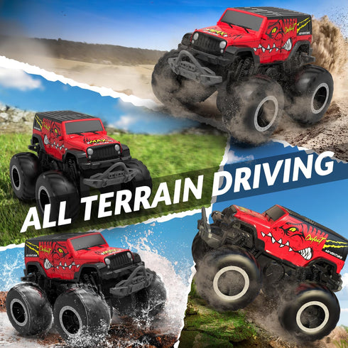 2.4GHz 1:20 STEMTRON Amphibious Remote Control Car All Terrain Off-Road RC Car Remote Control Boat Gifts for Kids Boys