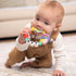 Infantino BFF Friendship Baby Teether Soft Silicone Baby Teething Toy with Textures, Bright Colors, and Easy-Grip