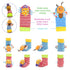 BLOOBLOOMAX Baby Infant Rattle Socks Toys, Sock Rattles for Babies 0-24 Months, Animal Foot Finder Learning Toy