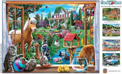MasterPieces 400 Piece Jigsaw Puzzle for Adults, Family, or Youth - Peeking Through, 18"x24"