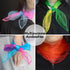 Novelty Place 12 Pcs Dance and Juggling Scarves - Gradient Colors Silk Square Scarf for Performance