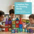 100-Piece Set, Set Playmags Magnetic Tiles for Kids STEM Educational Building Blocks Toys for Kids, Includes Click