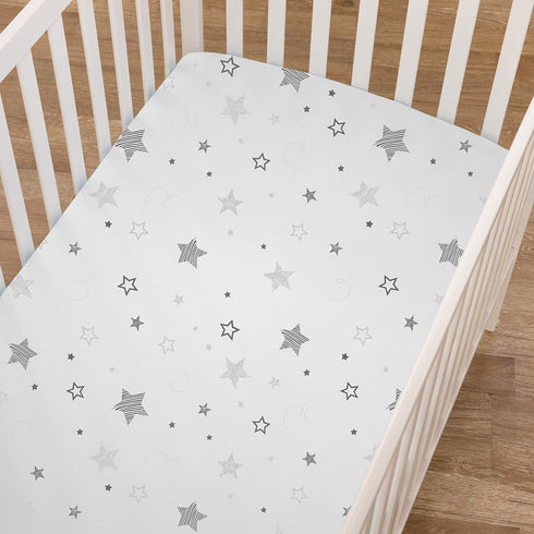 American Baby Company 100% Natural Cotton Fitted Mini Crib Sheet 38" x 24" for Portable Crib