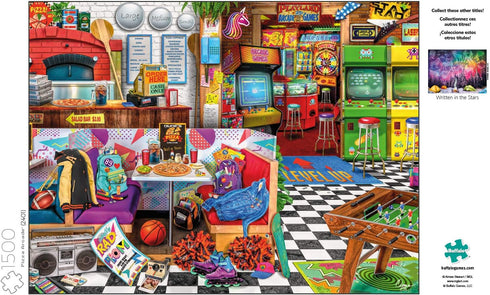 Buffalo Games - Aimee Stewart - Pizza Arcade - 1500 Piece Jigsaw Puzzle for Adults, 38.50 x 26.50