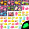 JOYIN 36 Packs Valentines Day Gift Cards with Glow in Dark Mochi