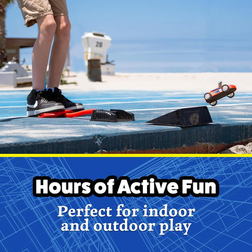 Stomp Racers Air Powered Race Cars, 4 Car Mega Pack for Backyard Outdoor Multi-Player Kids Toys Gifts