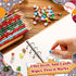 72 Pcs Christmas Pencils Mini Pencil Erasers Set, Christmas Party Favors for Kids, Holiday Tiny Erasers, Classroom