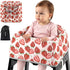 Mamatepe Baby High Chair Cover Restaurant with Strap Pads & 2-Point Harness