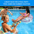 Inflatable Pool Float with Water Gun, Floaties for Kids Ages 8-12, Beach Inner Tubes for Summer Fun Pool Party