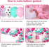 Amandir 152pcs Hot Pink and Teal Blue Balloon Garland Arch Kit, Different Sizes for Spa Girls Birthday Baby Shower Decor
