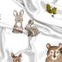 Sweet Jojo Designs Woodland Forest Animals Boy Girl Gender Neutral Unisex Baby Satin Fitted Crib Sheet Infant Newborn