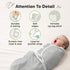 3-Pack 3-6 Set, 0-3 KeaBabies Swaddles for Newborns, Girls, Boys with Hats - Organic Soft Baby Sleep Sacks, Breathable