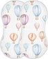 Set 1, Watercolor Hot Air Balloons Muslin Baby Burp Cloths of Super Soft & Absorbent Burping Rags, Cotton Burp Clothes