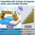 3 4 5 6 7 8 3+ Magnetic Blocks-Build Mine Magnet World Ice Edtion Building Craft, Toys for Girls Age STEM Sensory Kids