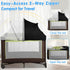 WANRU Pack 2-Way N Play Tent Cover - Half-Blackout Mosquito Net for Crib & Playpen, Baby Bassinet Cover for Cats