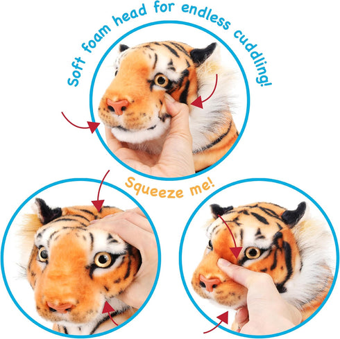 17 Inch TigerHart Arrow The Tiger - Squeeze Me! - Stuffed Animal Plush