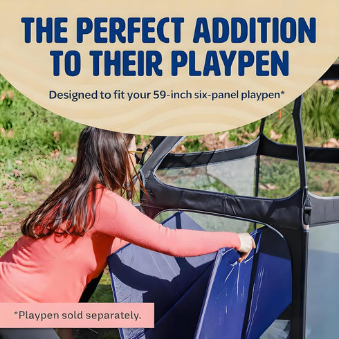 Thiposeam 59 Inches 1 Inch Hexagonal Play Mat - Convenient Air Valve, Compatible with Baby Hexagonal Playpens/Floor