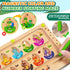 Zemobra Montessori Toys Busy Board Travel Toys for Toddlers Kids Wooden Magnetic Color and Number Maze Puzzle, Dinosaur