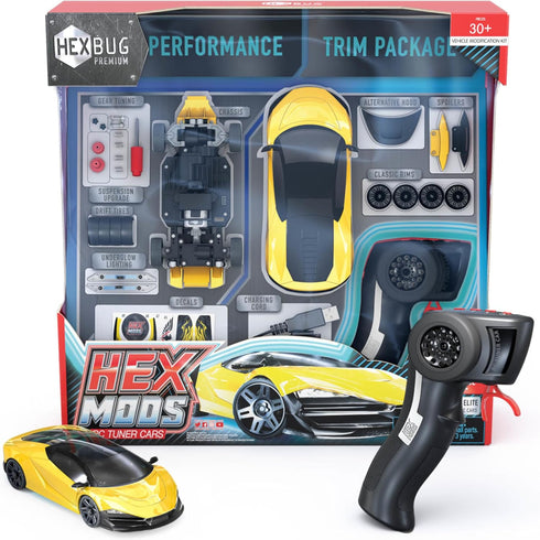 HEXBUG HEXMODS Pro Series Elite Rechargeable Remote Control Car, Buildable Scale Model STEM Toys for Kids & Adults 14+
