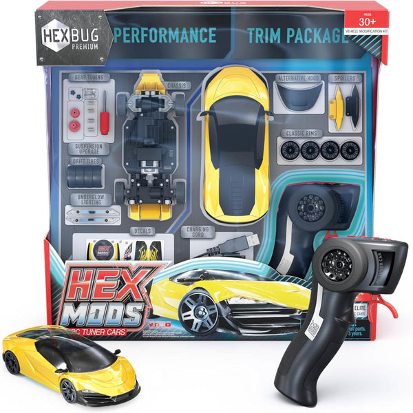 HEXBUG HEXMODS Pro Series Elite Rechargeable Remote Control Car, Buildable Scale Model STEM Toys for Kids & Adults 14+