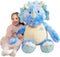 IKASA Giant Triceratops Stuffed Animal Plush Toy,30" Large Dinosaur Big Jumbo Soft