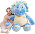 IKASA Giant Triceratops Stuffed Animal Plush Toy,30" Large Dinosaur Big Jumbo Soft