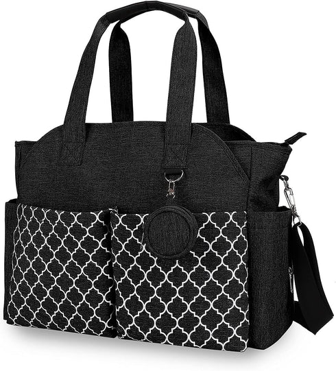 Lmbabter Diaper Bag Tote with Changing Station Upgrade Multi-Function Baby Bag with