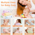 6 Pack 100% 10x10 Inches Muslin Baby Washcloths Cotton Ultra Soft and Absorbent Gentle for Newborn Skin Stretchable