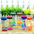 FKYTION Pack 5 Liquid Motion Bubbler Timer of Colorful Hourglass Liquid Bubbler Sensory Anxiety Toys Autism ADHD Fidget
