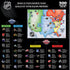 MasterPieces Sports Puzzle - All Teams 500 Piece Jigsaw Puzzle for Adults - NHL League Hockey Map