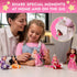 TOMLEON Playset 6 Set 3+ Princess Dolls Mini Princess Dolls with Colorful Gowns, Crowns & Jewelry Fantasy Role Play