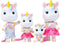 Sunny Days Entertainment Honey Bee Acres Rainbow Ridge Daydreamers Unicorn Family, 4 Miniature Flocked Dolls
