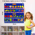 62 Felt Board Pieces for Learning Fruits and Vegetables, Felt Flannel Board for Kindergarten, Preschool, Toddlers