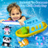 Set 1+ 5PCS Summer Oriate Bath Toys for Year Old, Mold Free Silicone Animal Finger Puppets with BPA Free Boat